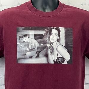 Primitive Apparel Skateboarding T Shirt Sexy Model Skater Skating Red M Medium